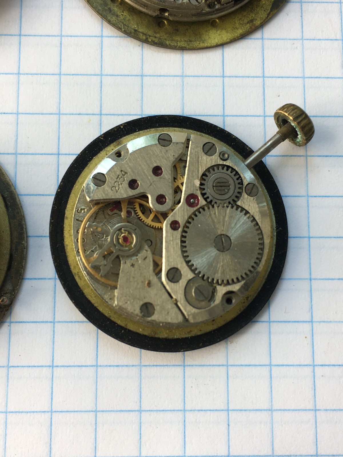 Lot of 10 Vintage men’s wristwatch movements Vostok, Slava, etc. USSR for parts