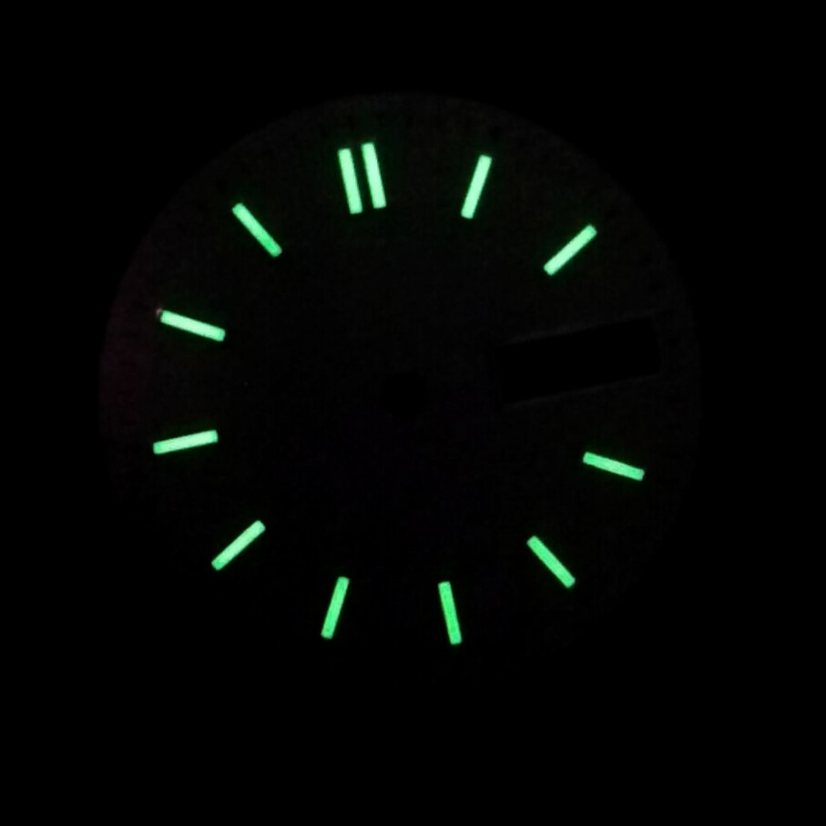 28.5mm NH36 Dial with Studs Sky Blue White Black Green Lume for NH36 Movement