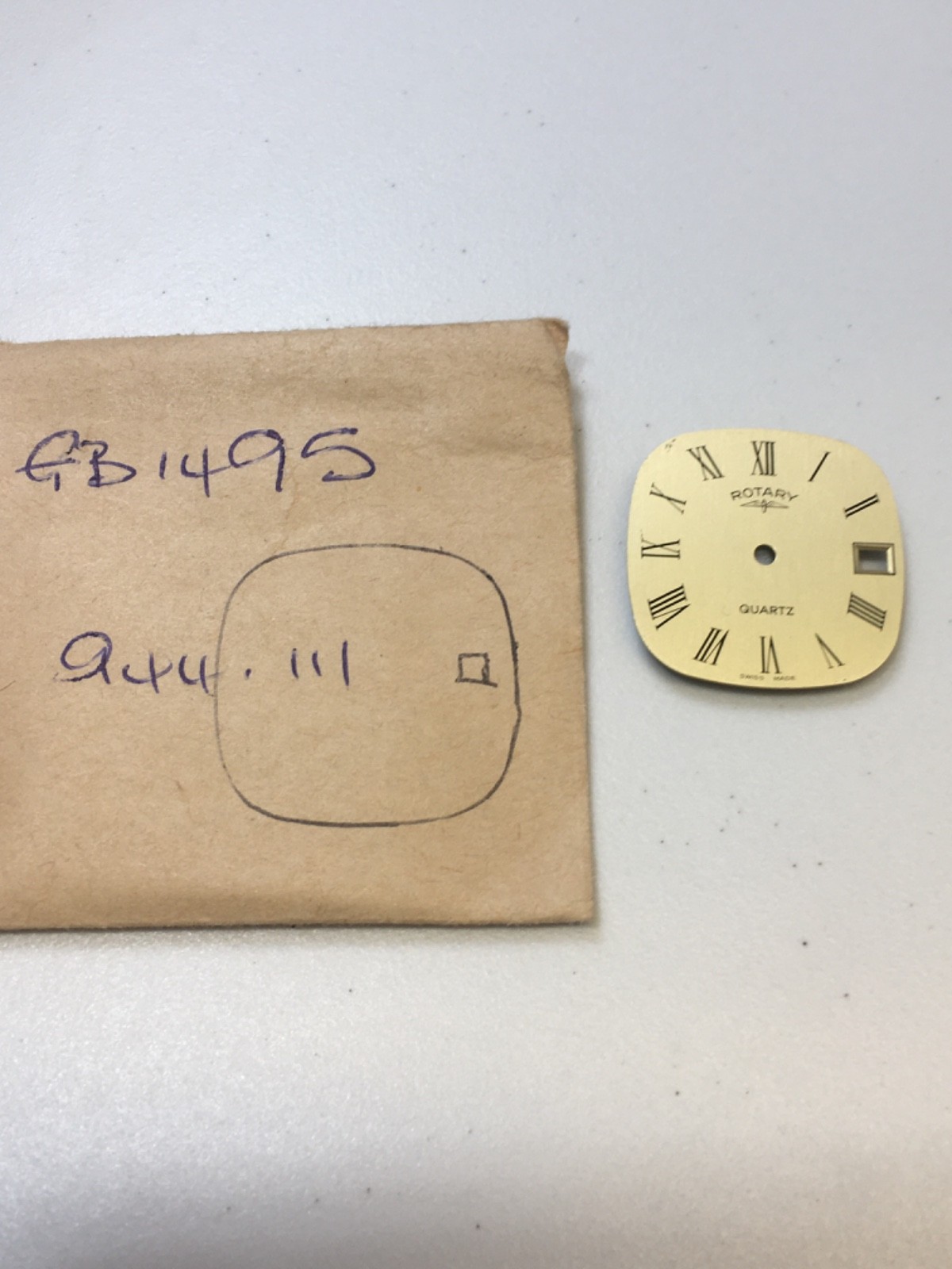 Rotary Vintage Wrist Watch Champagne Dial New Old Stock Cal ETA 944.111