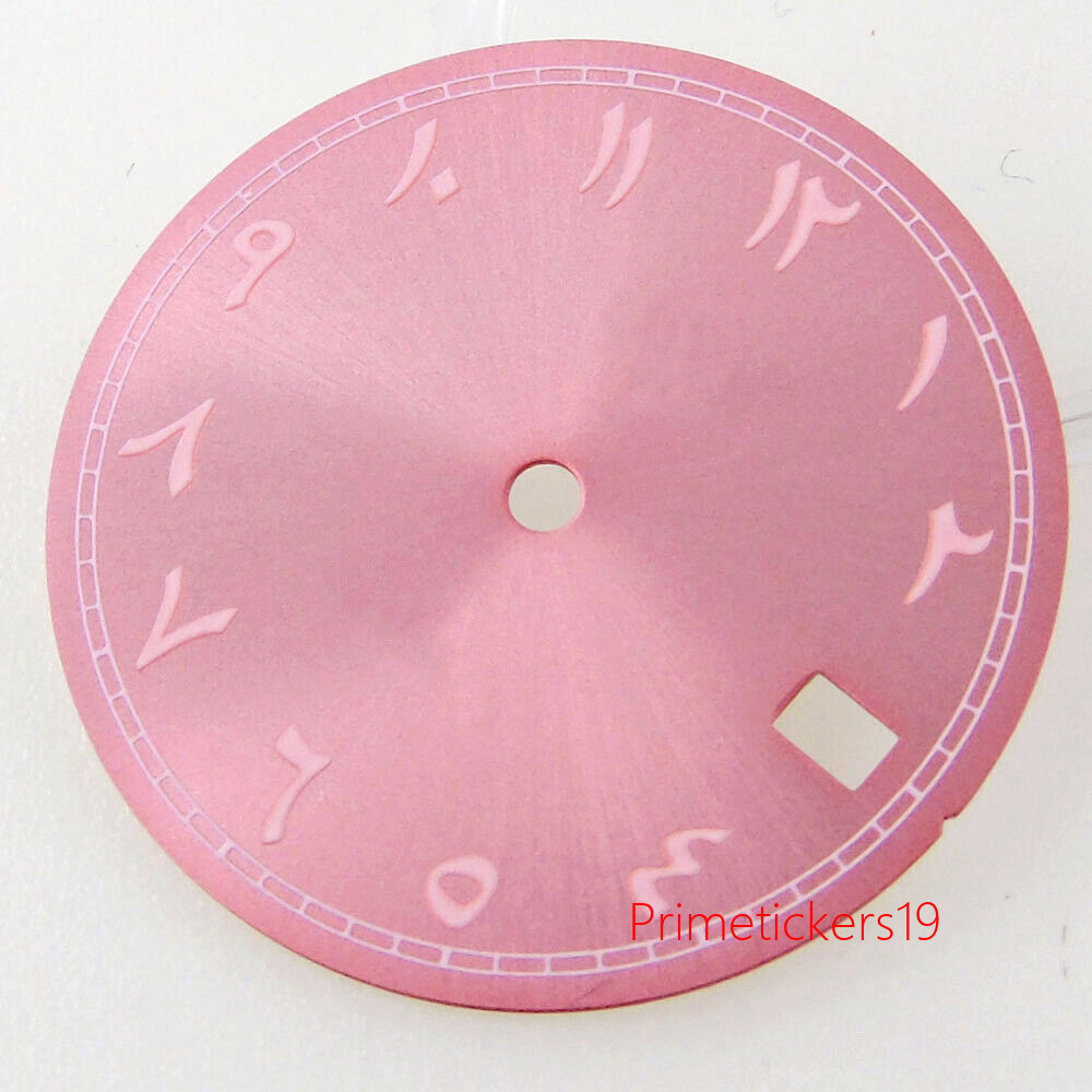 Bliger 29mm Purple/Pink/Blue/Green/Black Watch Dial Green Lume Fit NH35A NH36A