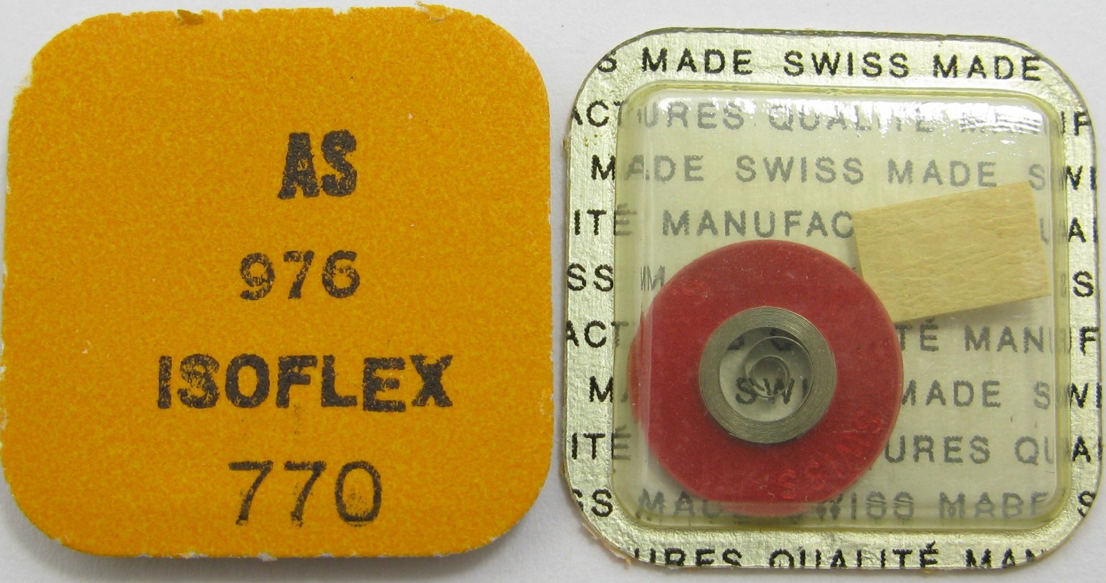 AS 976 watch part: mainspring 770 x1 * sealed white alloy *