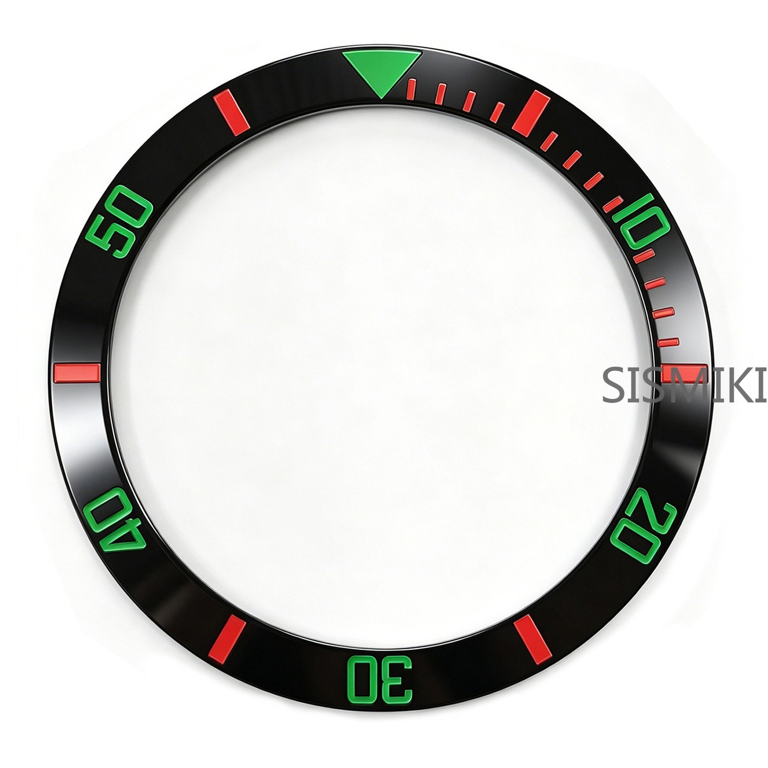 Sloped 38MM Black White Ceramic Watch Bezel Insert for GMT Sub Daytona SKX007