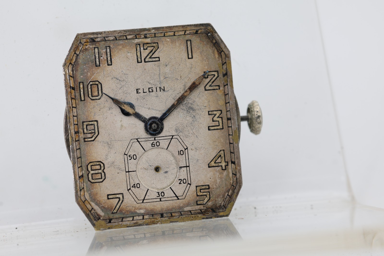 ELGIN TRENCH GRADE 430, 6/0s, 7j 26500778 WRIST WATCH MOVEMENT (GE)