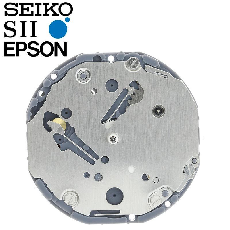 New Japan SII / TMI / Epson VD72 Watch Movement, 10 1/2 Ligne, 2 Hands Sm. Eye 2