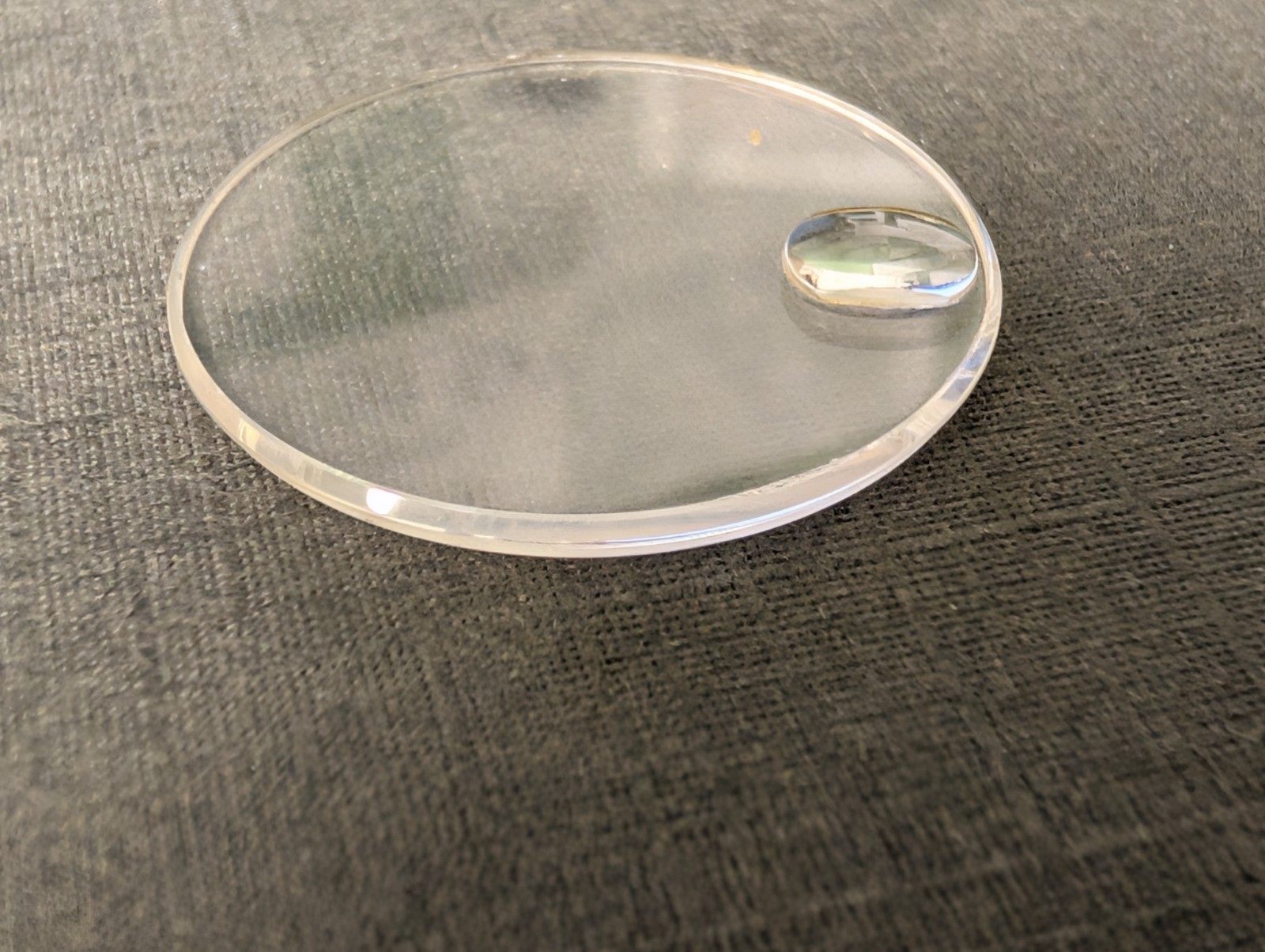 Genuine Rolex 246c Midsize Sapphire Crystal pre-owned, 25.3mm diameter loupe cra