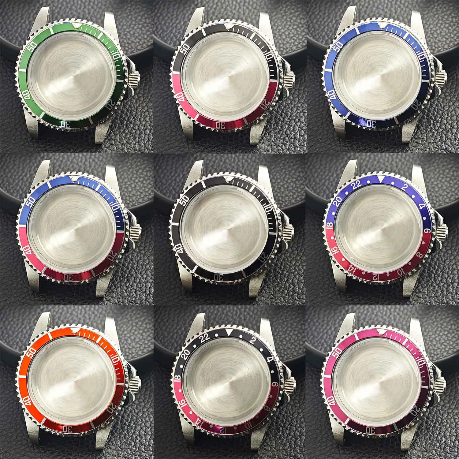 NH35 39Mm Case Vintage Retro Dome Glass Watch Case for Retro Submariner NH35 Mov