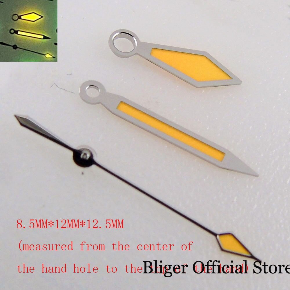 BLIGER Watch Hand Orange/Silver/Red/Gold/Black fit NH35 NH36 7s26 7s36 7s25 7s35