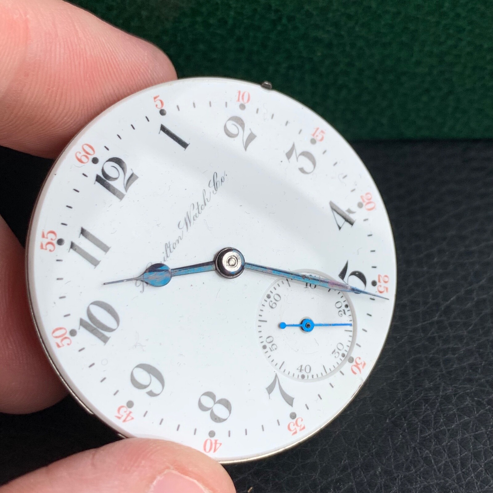 Hamilton Grade 940 18S 21 Jewels Pocket Watch Movement Runs
