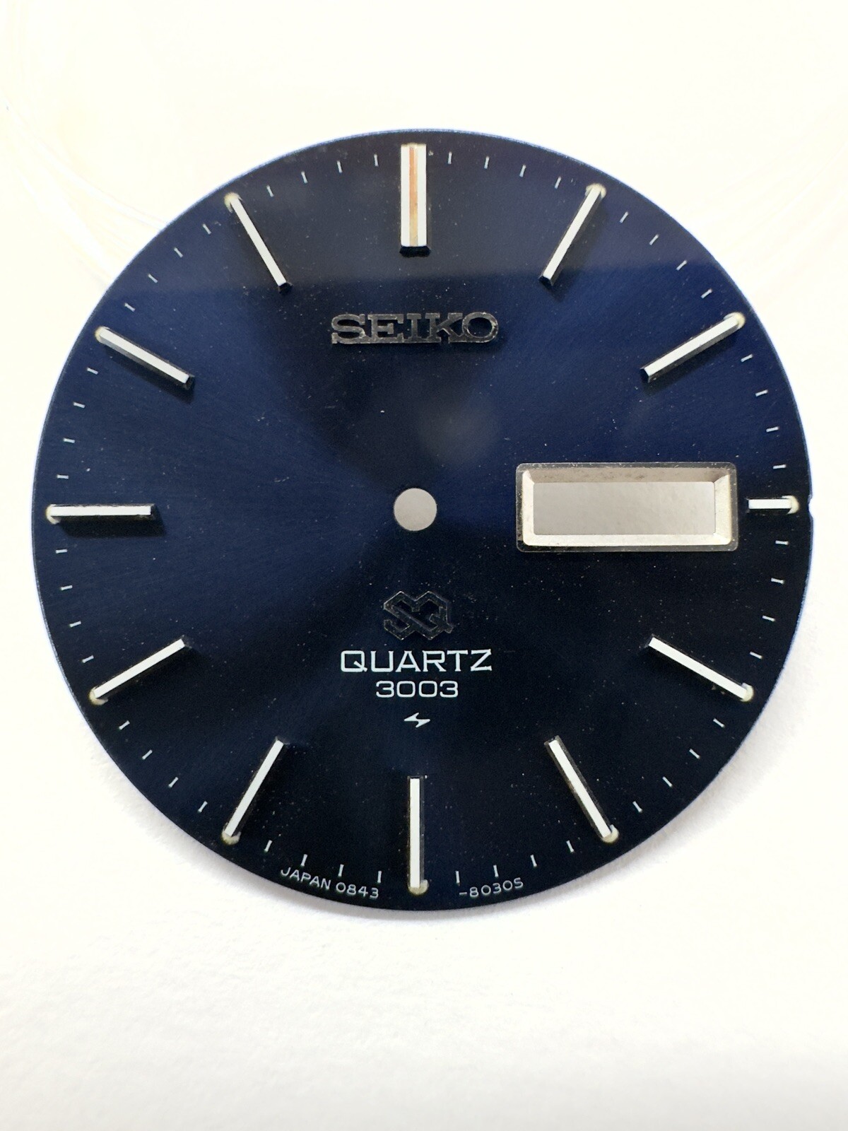 Genuine Seiko Navy Blue Quartz 28.5mm Day/Date Dial #0843-8030S