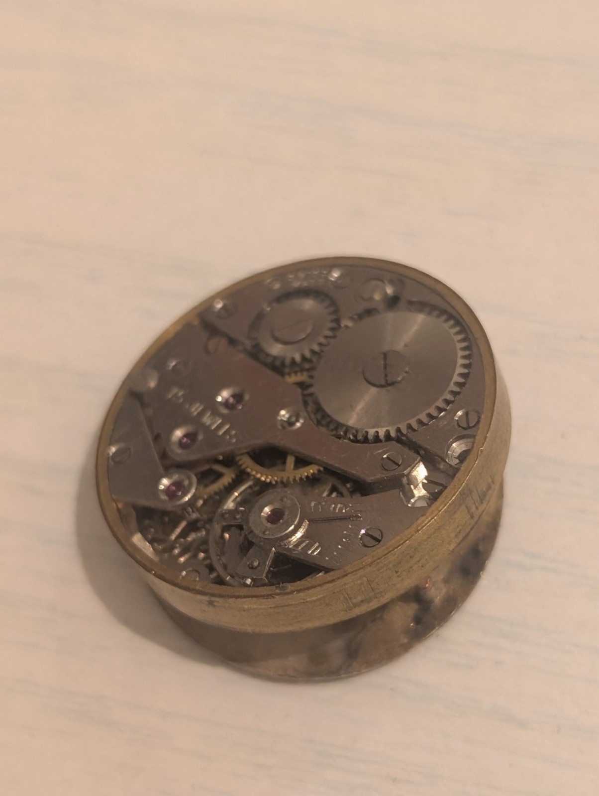 Vintage AS 984 Mechanical Watch Movement (Runs But Untested)