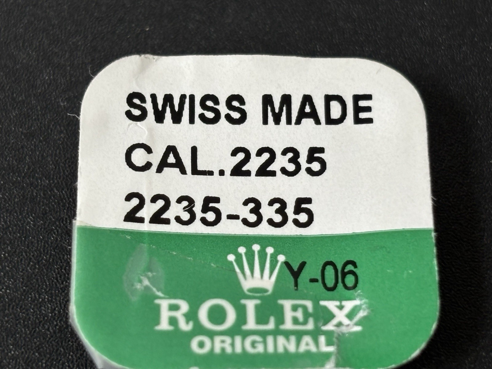 Rolex Genuine 2235-335 Cannon Pinnion With Minute Pinnion New With Open Package