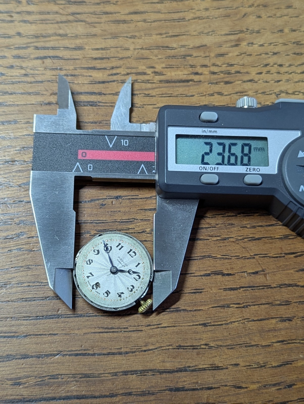 Rotary 260/3 Watch Movement / Dial / Hands, Working, Signed Pidduck Hanley #S5