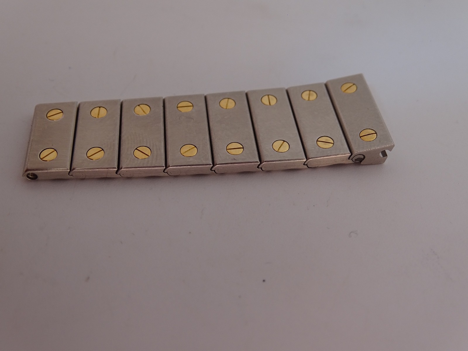 Cartier Santos Section of Links 18k Gold and Steel 16mm End Original