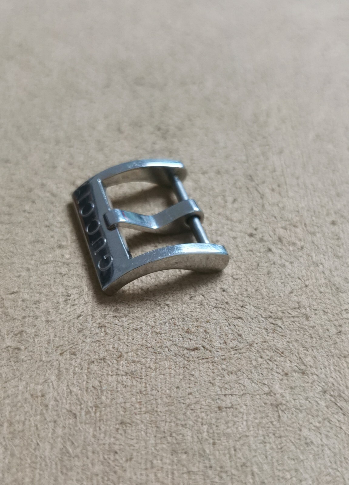 Gucci vintage maxi stainless steel buckle mm 16 good condition