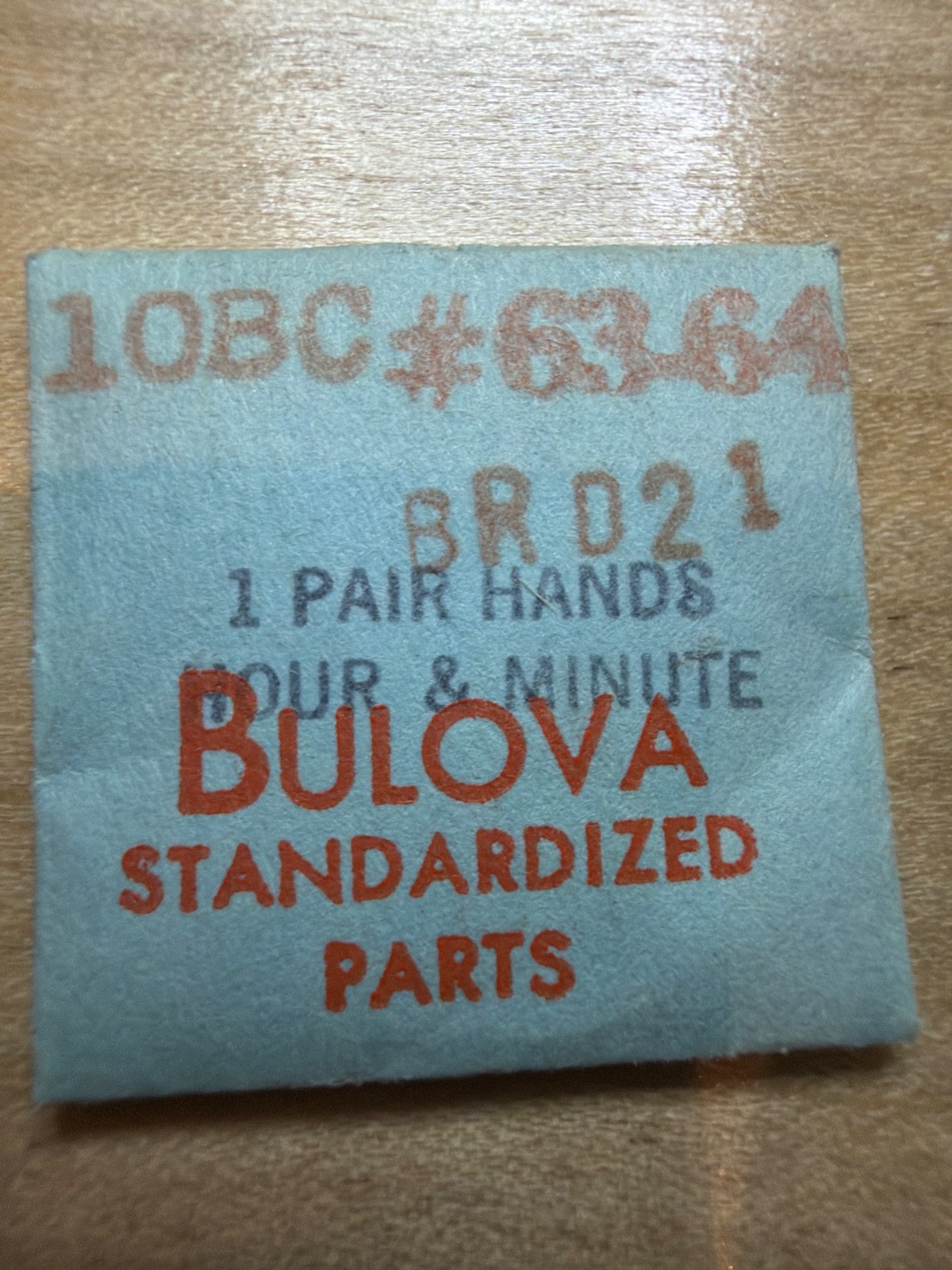 Bulova – NOS – 63-64 Pair of Watch Hands – Various Calibers & Finishes