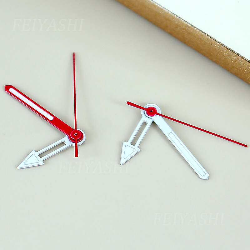 Samurai Red and white watch hands 3C luminescence For Seiko nh34 nh35 nh36 nh38