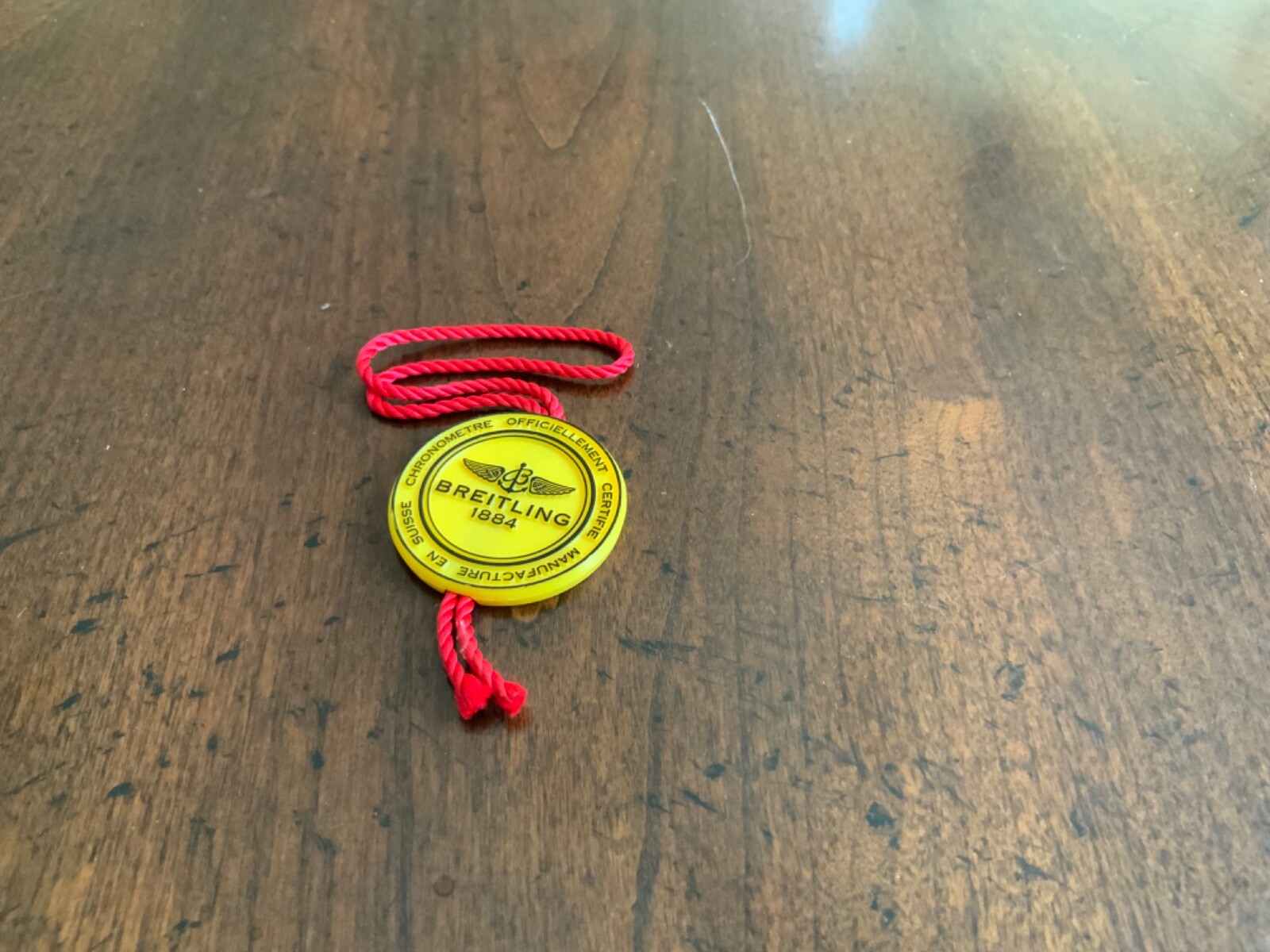 BREITLING Swiss Watch Officially Certified Chronometer Hang Tag ONLY ONE.