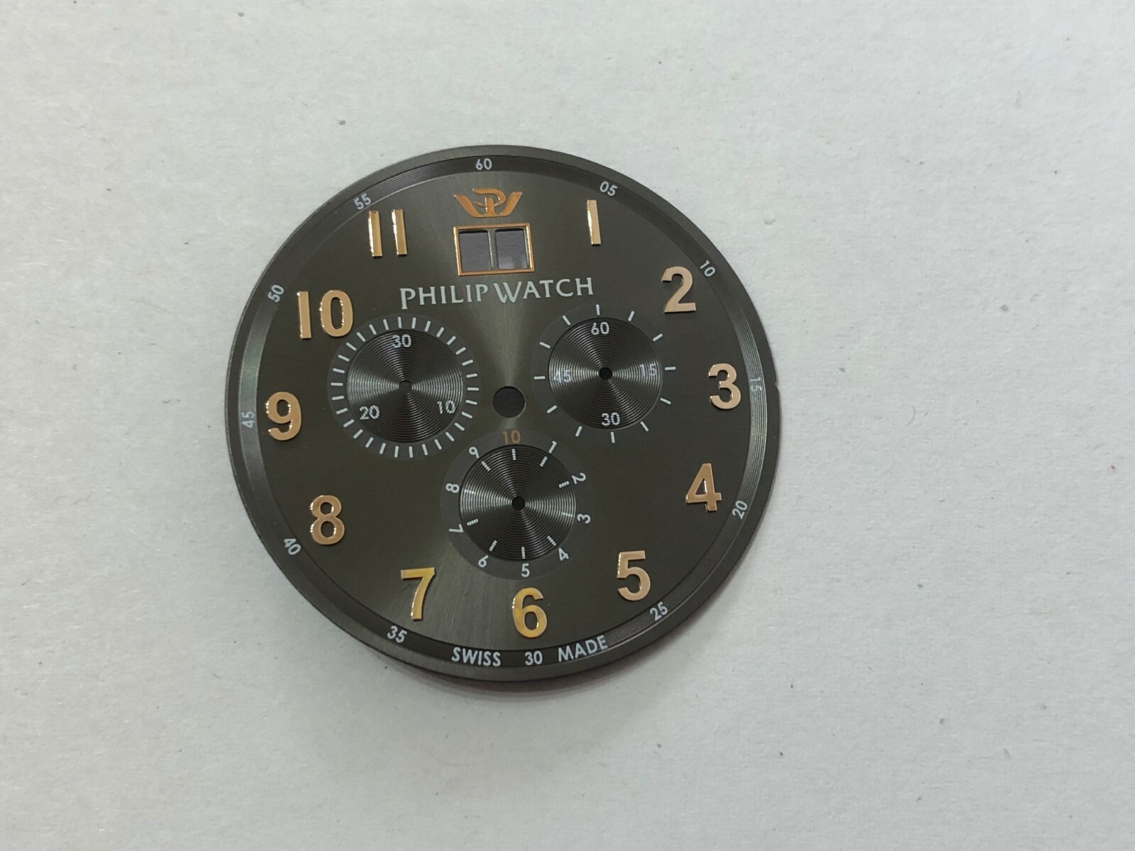PHILIP WATCH ACCESSORY BLACK DIAL CHRONOMETER CHRONO NEW.1