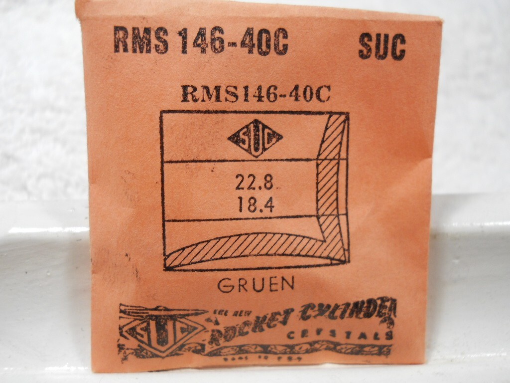 SUC RMS146-40C Watch Crystal Fit Gruen Kensington Kent – 22.8 x 18.4 mm – Repair
