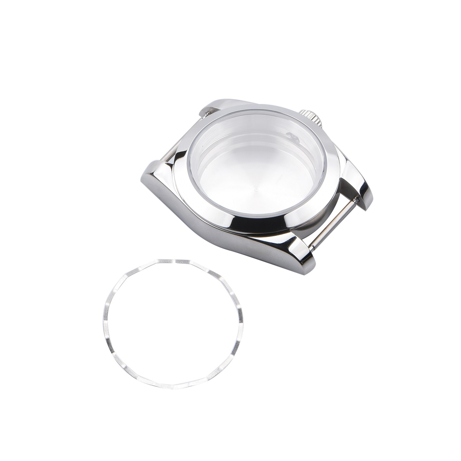 39mm 5ATM Life Waterproof Sapphire Glass Steel Watch Case For Seiko NH35 NH36 A