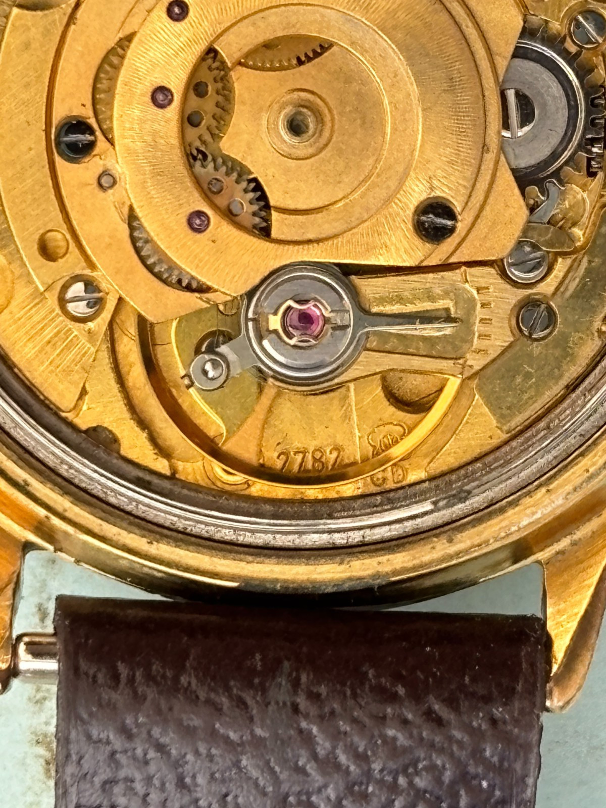 BeMar Eta 2782 automatic 25 jewel wristwatch ticks Sold as project READ