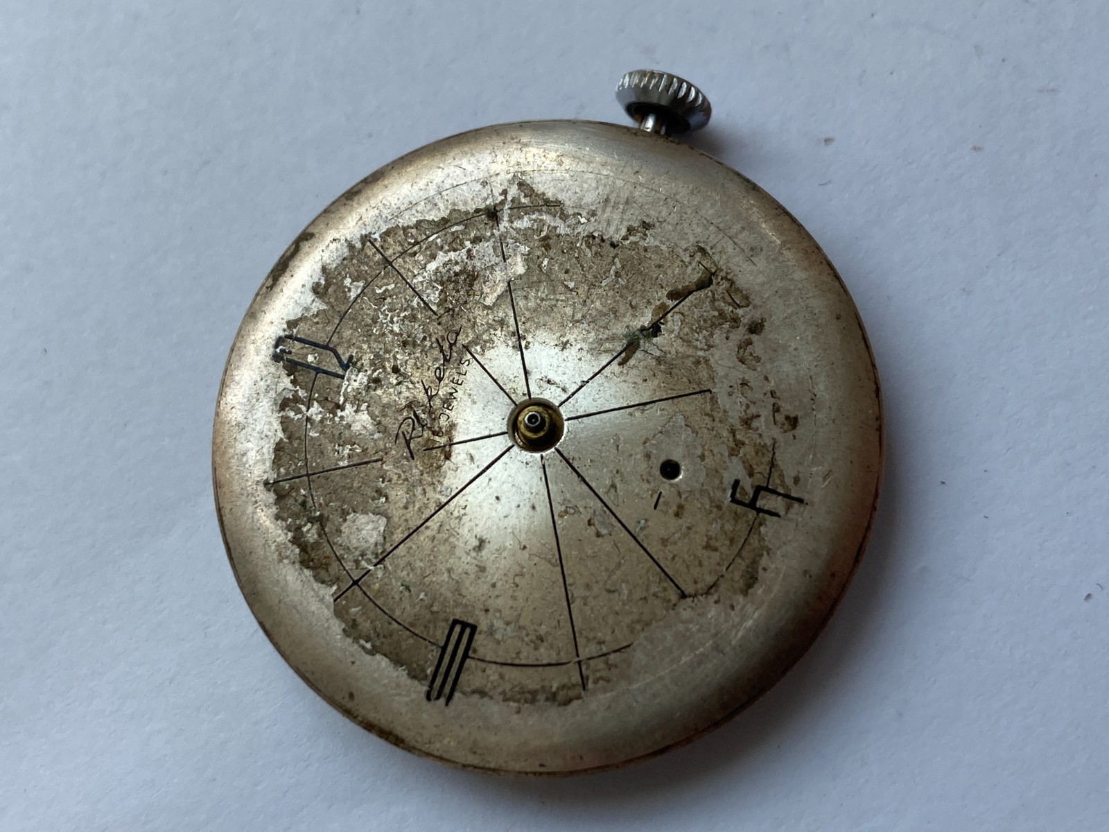 VINTAGE MEN WRIST WATCH FOR PARTS MOVEMENT RAKETA USSR PAKETA 12 CAL. 2603 16 J