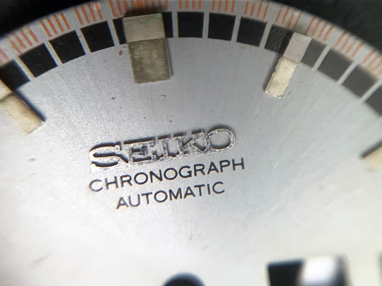 Genuine Seiko 7030T Water70mResist Dial for 6139-7001 & Dial Holder Code 1971/1