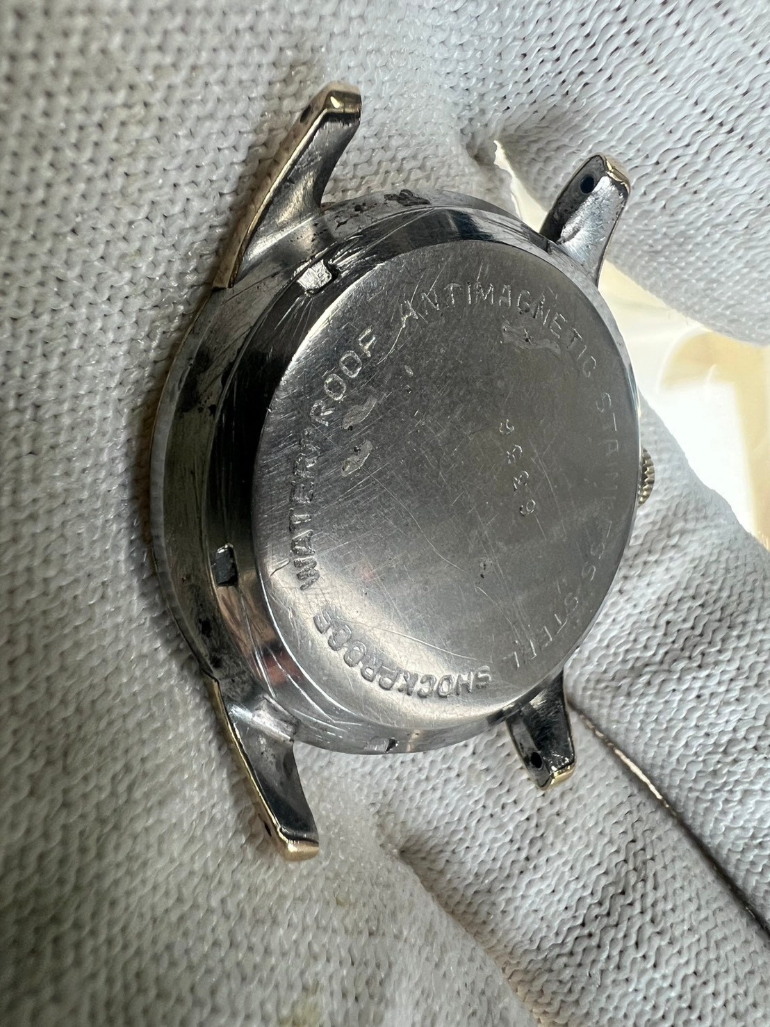 92. Mido Multifort Deluxe 35.5mm running gold cap sell as part cal 1200 C