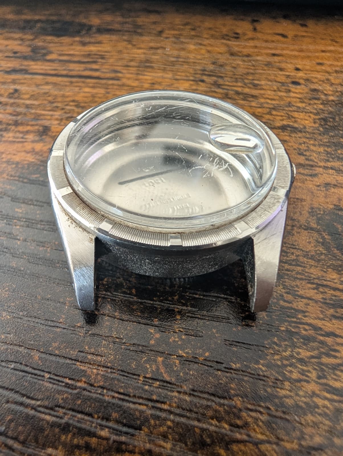 ROLEX STAINLESS STEEL1501 WATCH CASE FOR PARTS OR REPAIRS SERIAL 438XXXX