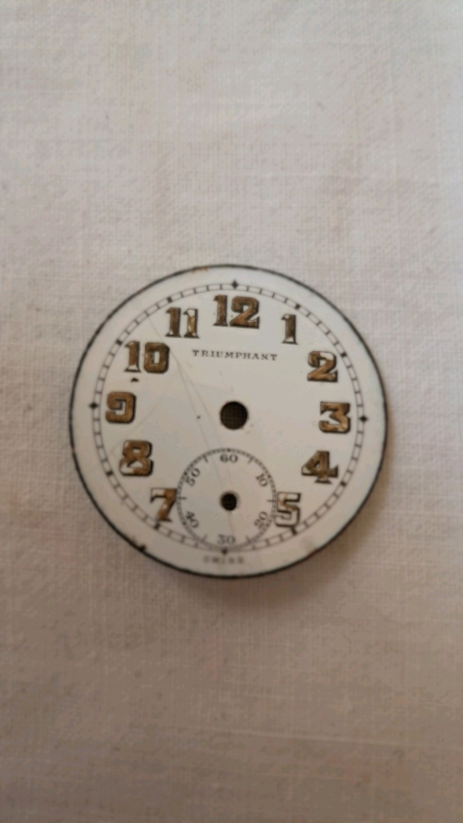 Triumphant Watch Face for Parts Only Vintage Original