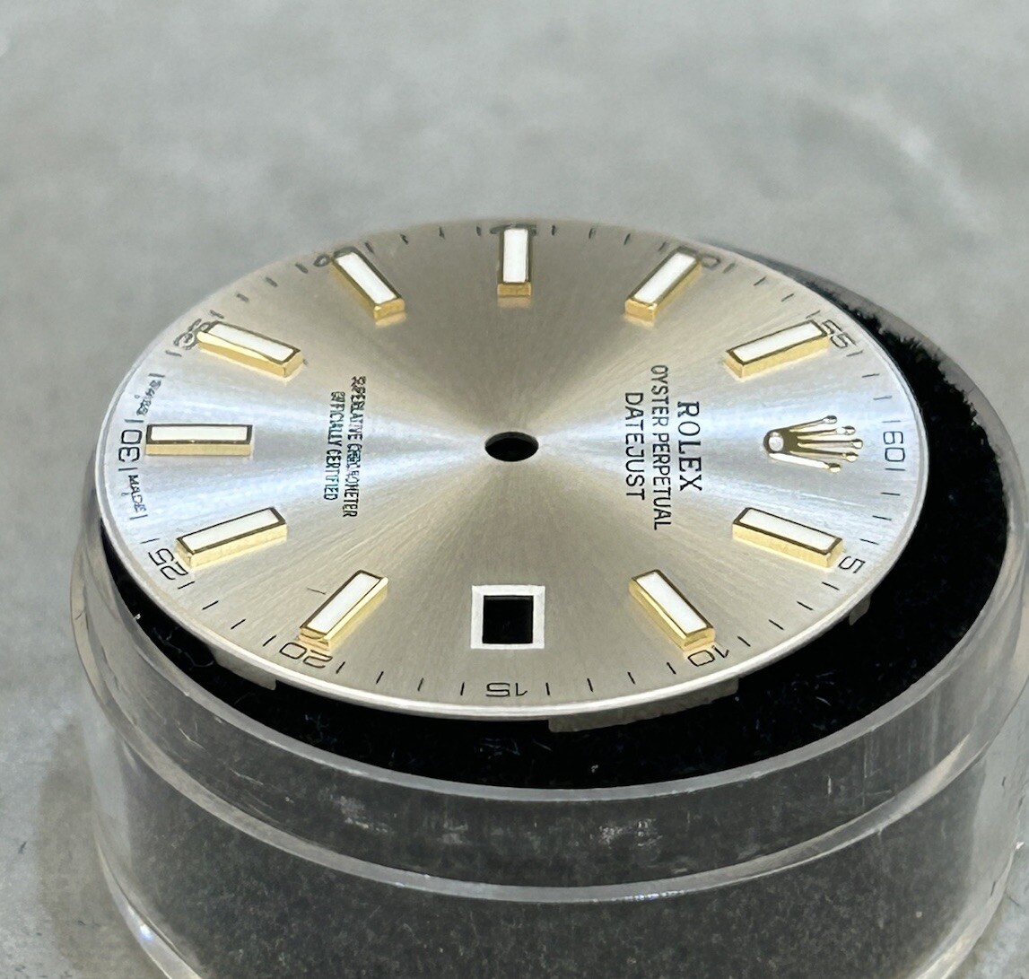 Rolex 41mm Datejust Silver Luminescent Dial For Model 126333 & 126303 MINT