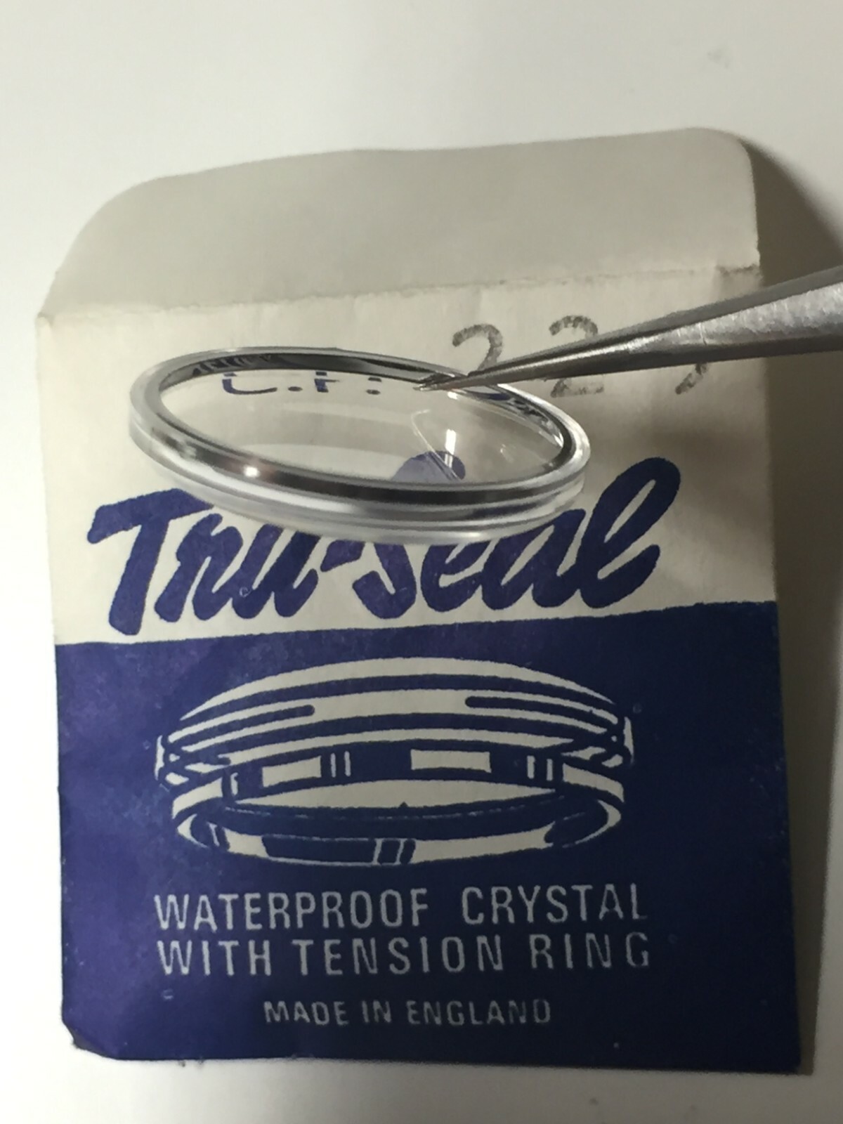 Tru-Seal Chrome Tension Ring Waterproof Watch Glass NOS Sizes 150-373 Sternkreuz