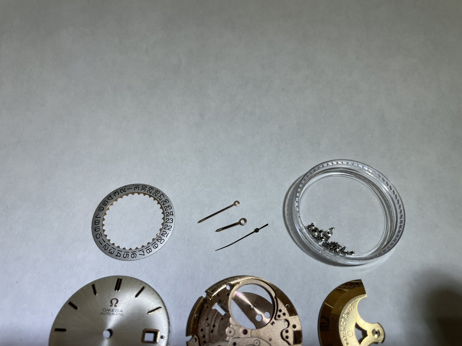 Omega 565 Parts Movement Balance Fork Wheels Springs Bridger