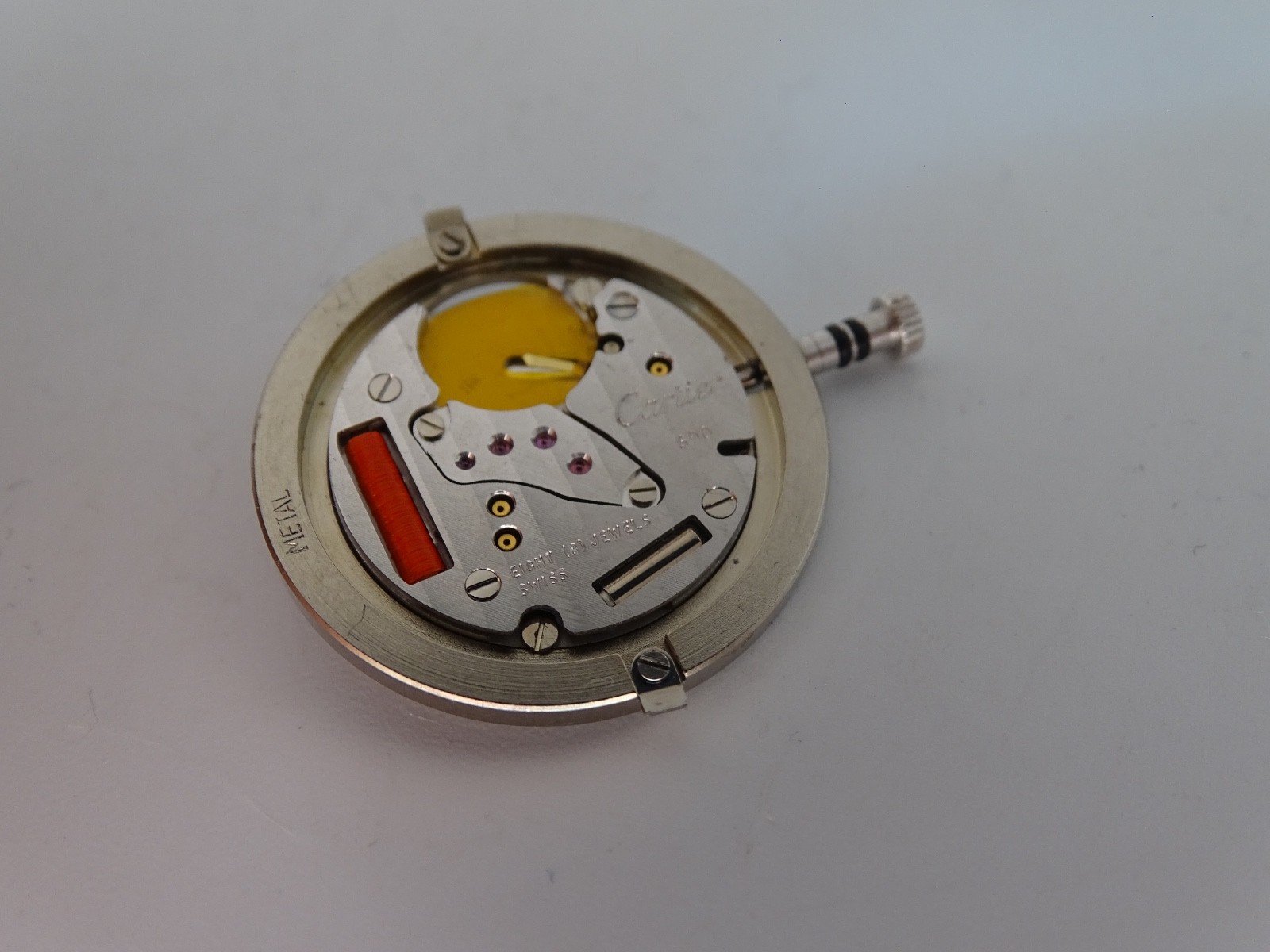 Cartier Pasha Complete Quartz Movement Cal 690, Stem and Crown Original