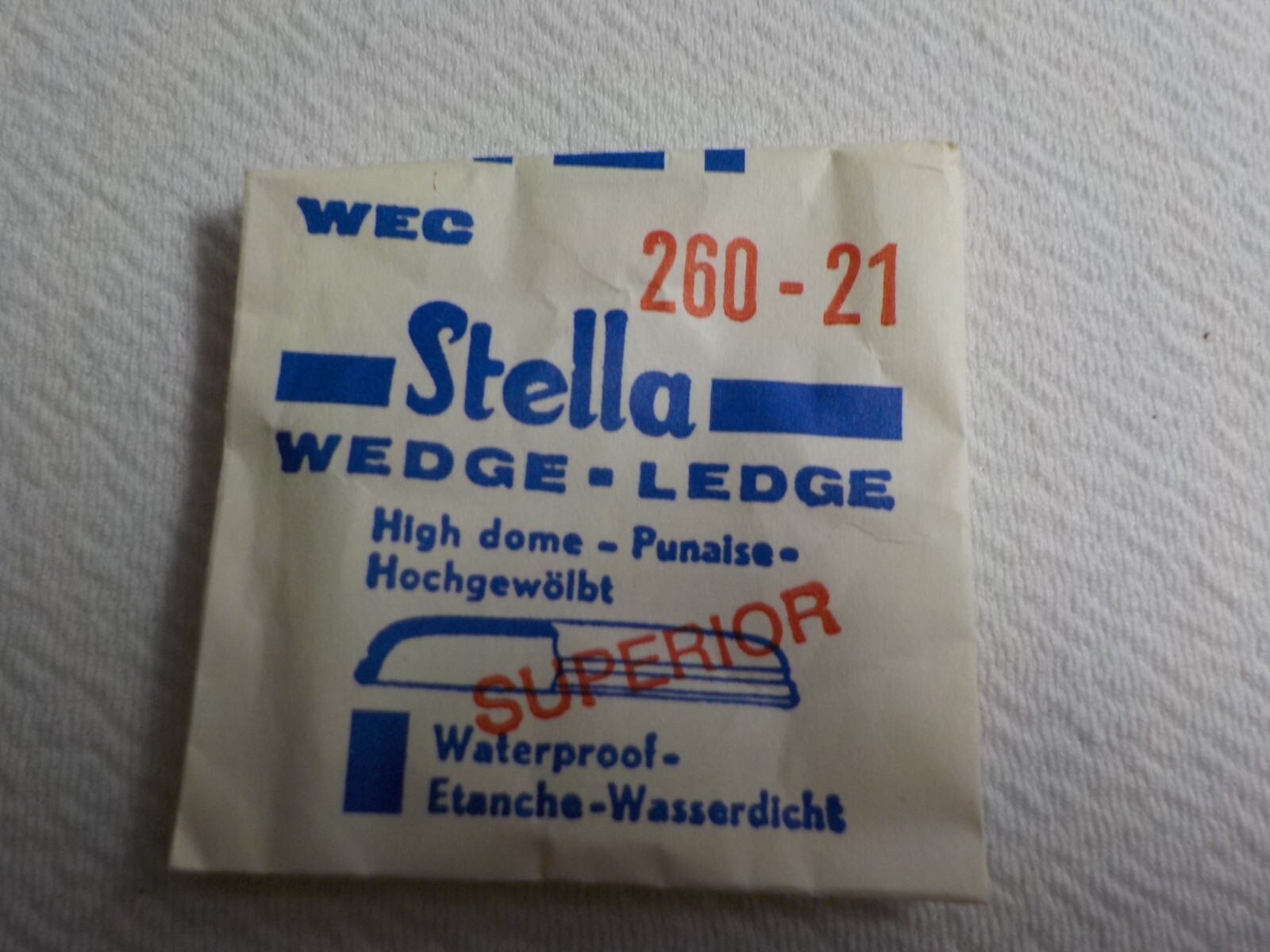 STELLA ROUND WATCH CRYSTAL WATCHMAKER REPLACEMENT PART 260 21 WEC #182