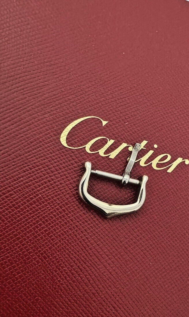 CARTIER MUST Watch VERMEIL SILVER TONE 14+ mm Pin Buckle Clasp Swiss Made