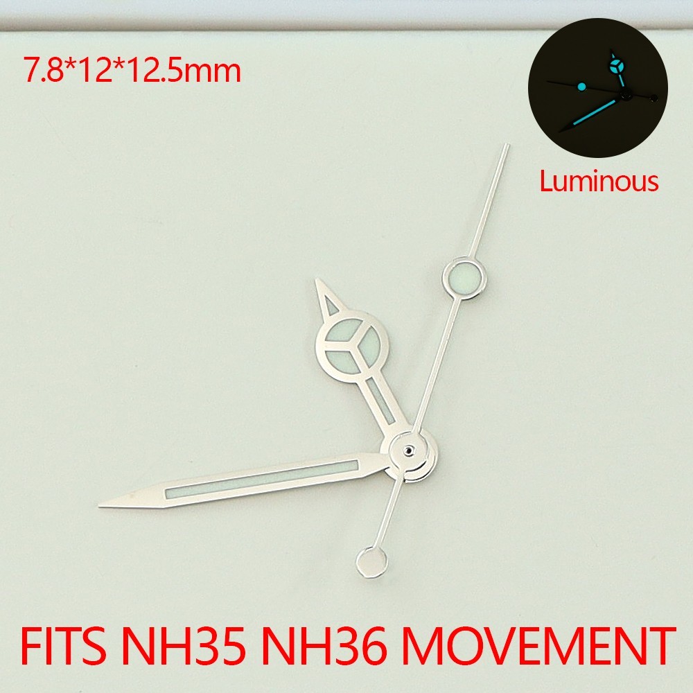 Watch Hands Needles Super Green Luminous GMT SUB Style For Seiko Seiko NH34 NH35