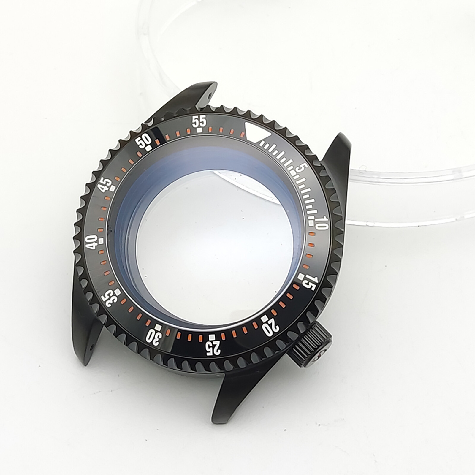 42MM Watch Case Modified SK007 Sapphire Glass Steel Case For NH35/NH36 Movement