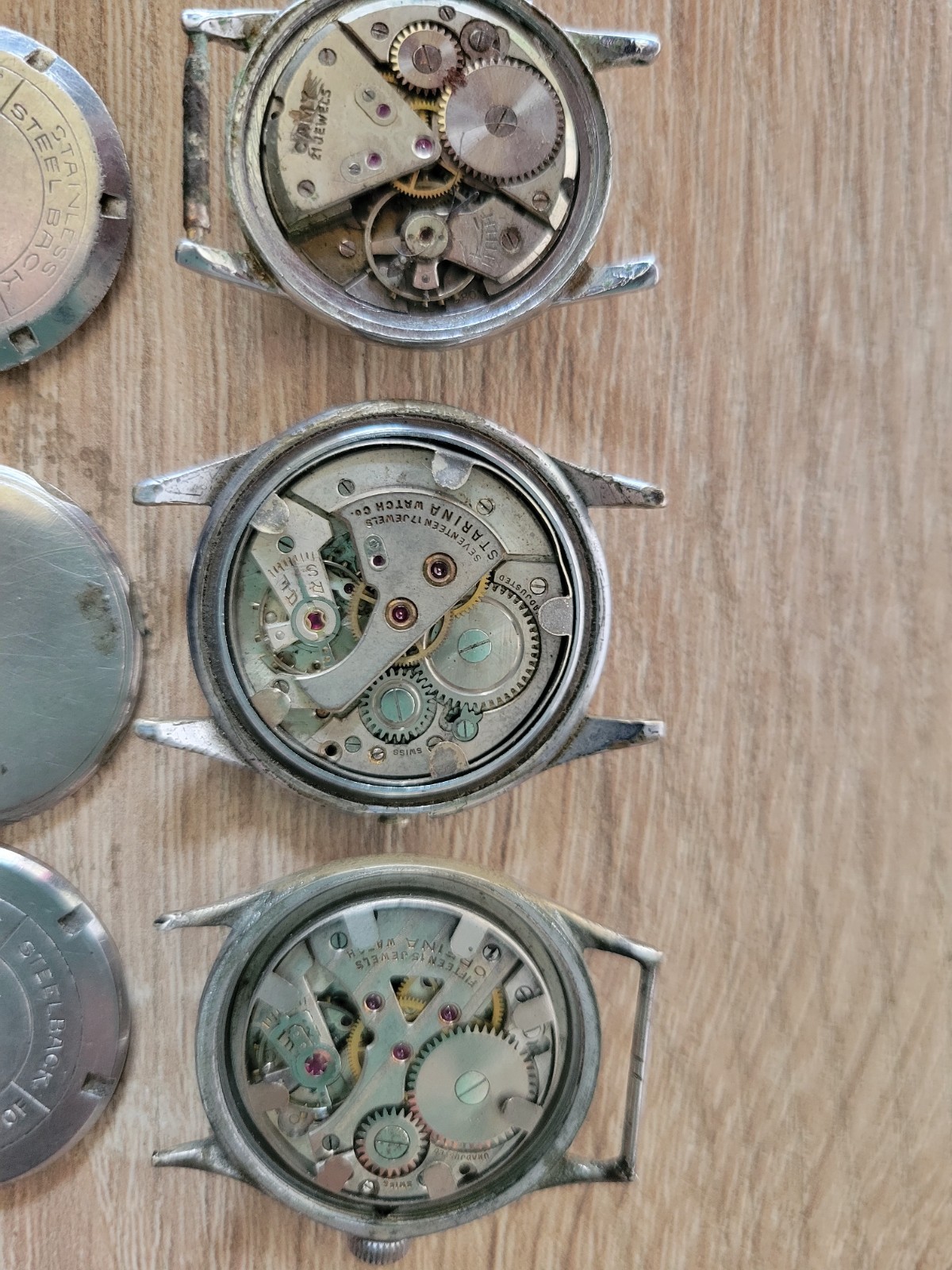 Lot Military Camy,orfina , Starina ,mechanic Movement,vintage For Parts