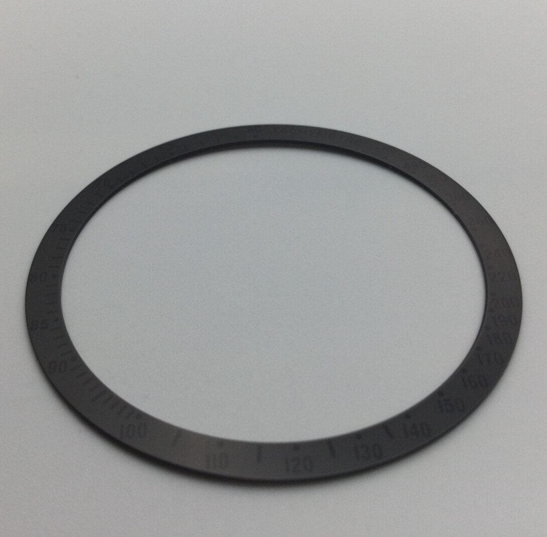 40.7MM BLACK/BLACK BEZEL INSERT FOR OMEGA TACHYMETRE SPEEDMASTER