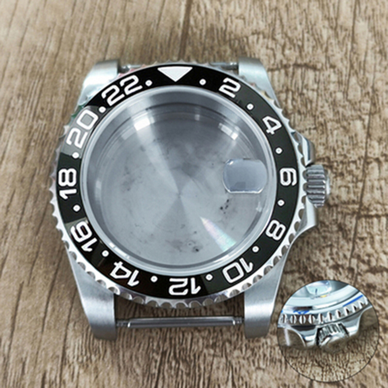 40mm Stainless Steel Watch Case Sapphire Glass Case for NH35 Mechanical Movement