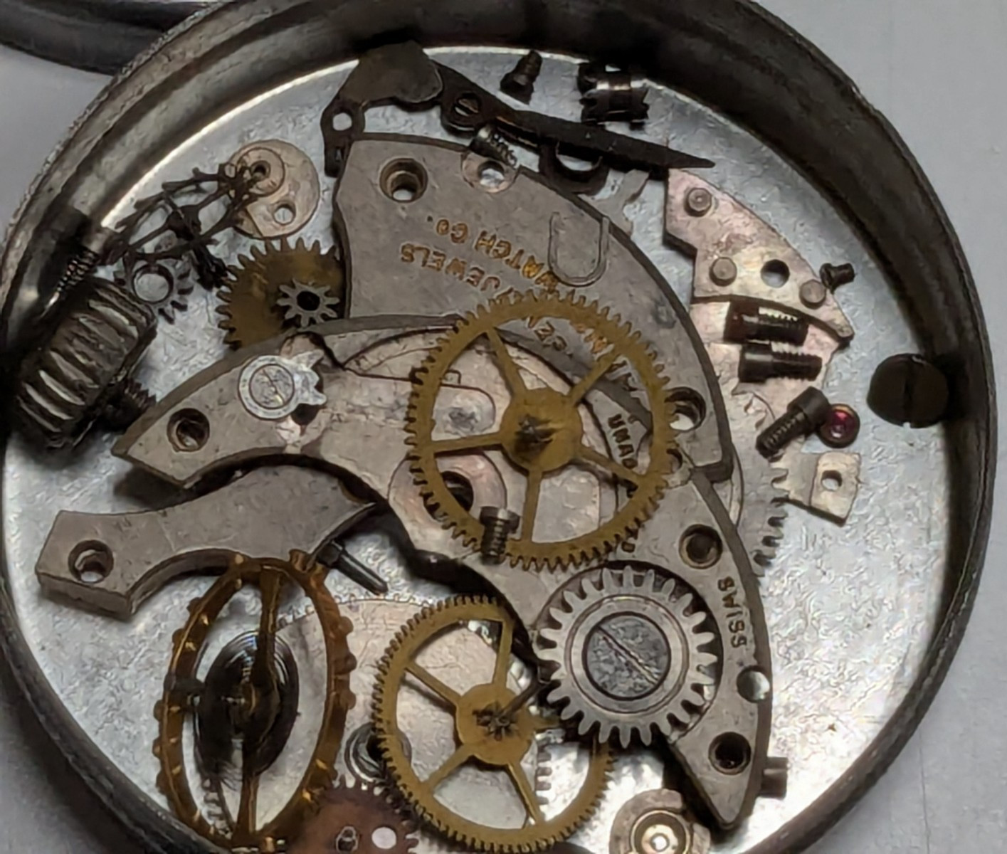 Vintage Banner/AS Yorktown Seeland + WATCH MOVEMENT PARTS LOT for Repair / Spare