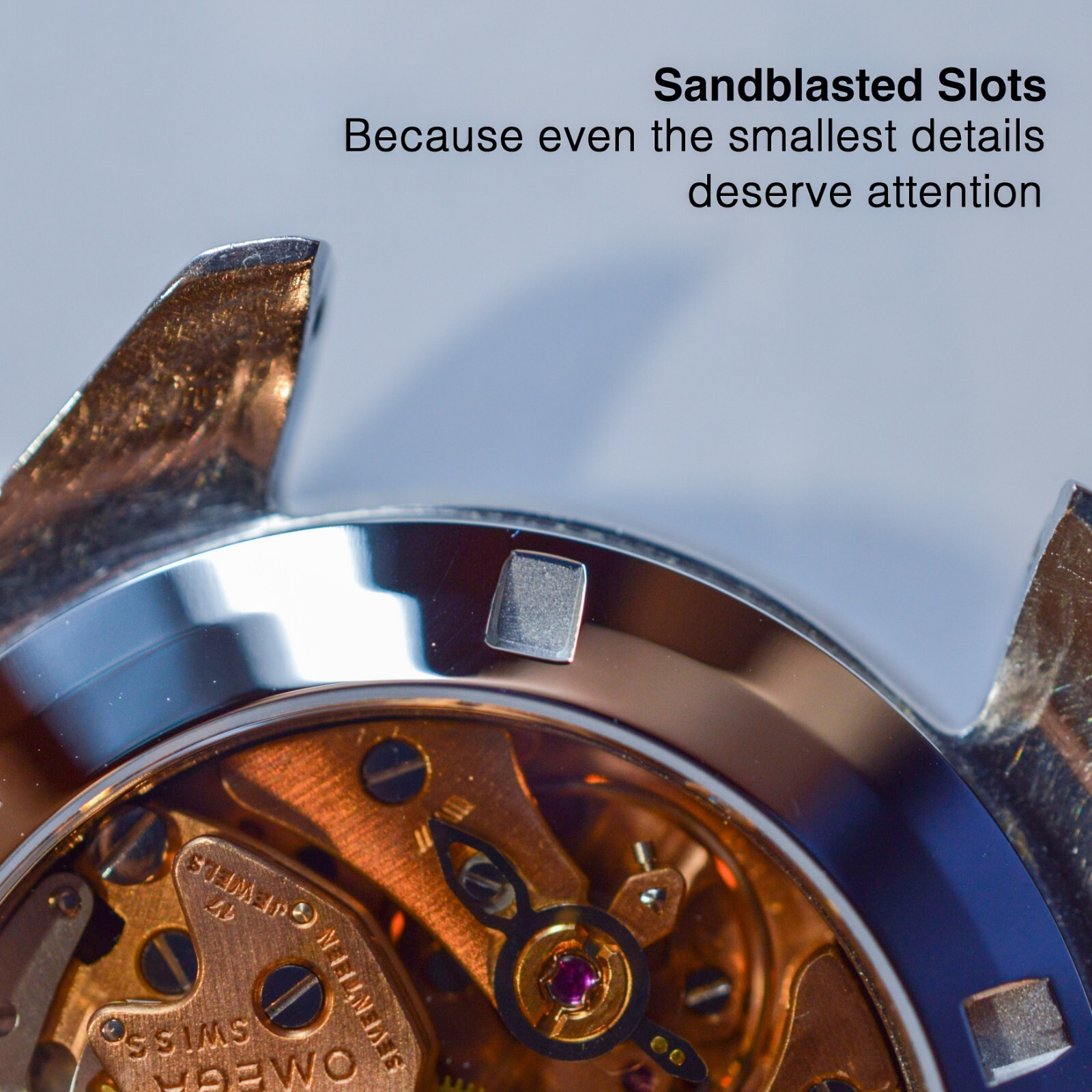 Sapphire Exhibition Caseback for the Omega Speedmaster
