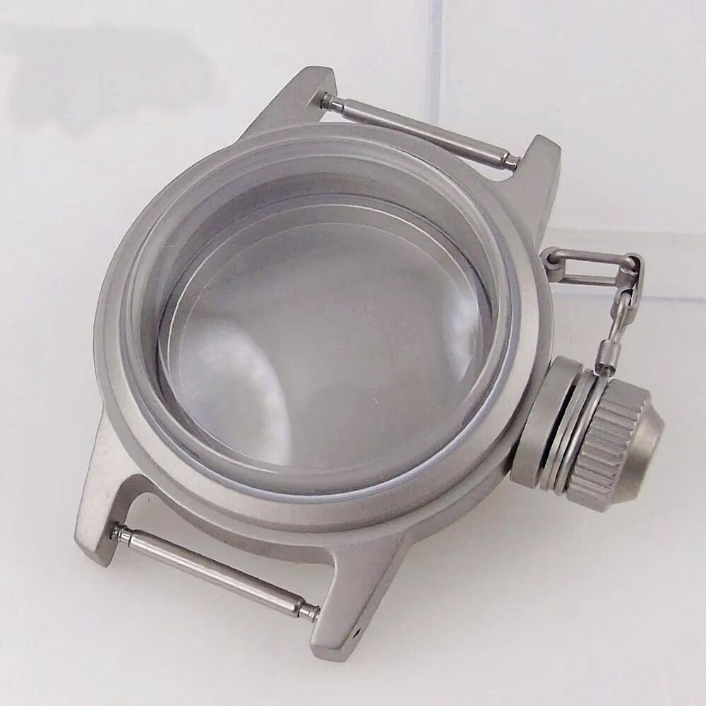 36mm Black Silver 200M Dive Watch Case Domed Sapphire Fit NH35 NH36 ETA2824 PT