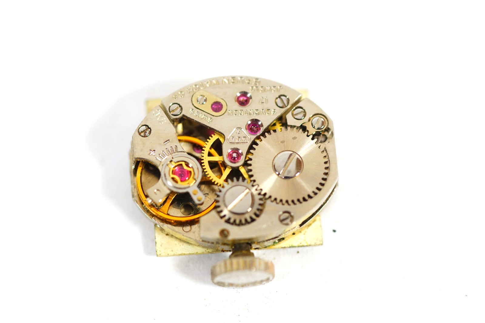 GRUEN Precision Watch 268R Movement 17 Jewels HELBROS Wristwatch Parts/Repair