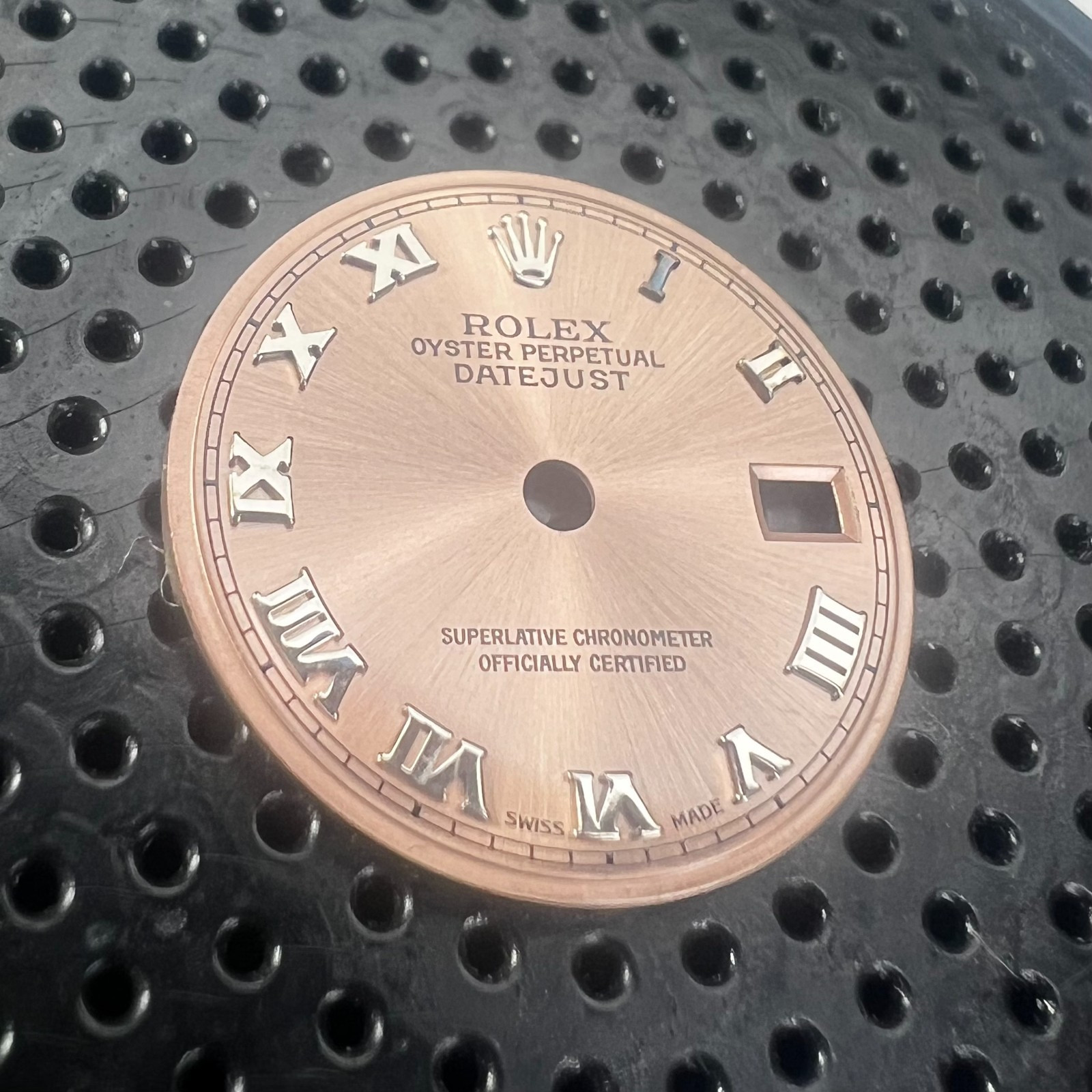 Factory Genuine Rolex Datejust 26 Salmon Dial with White Gold Roman Numerals