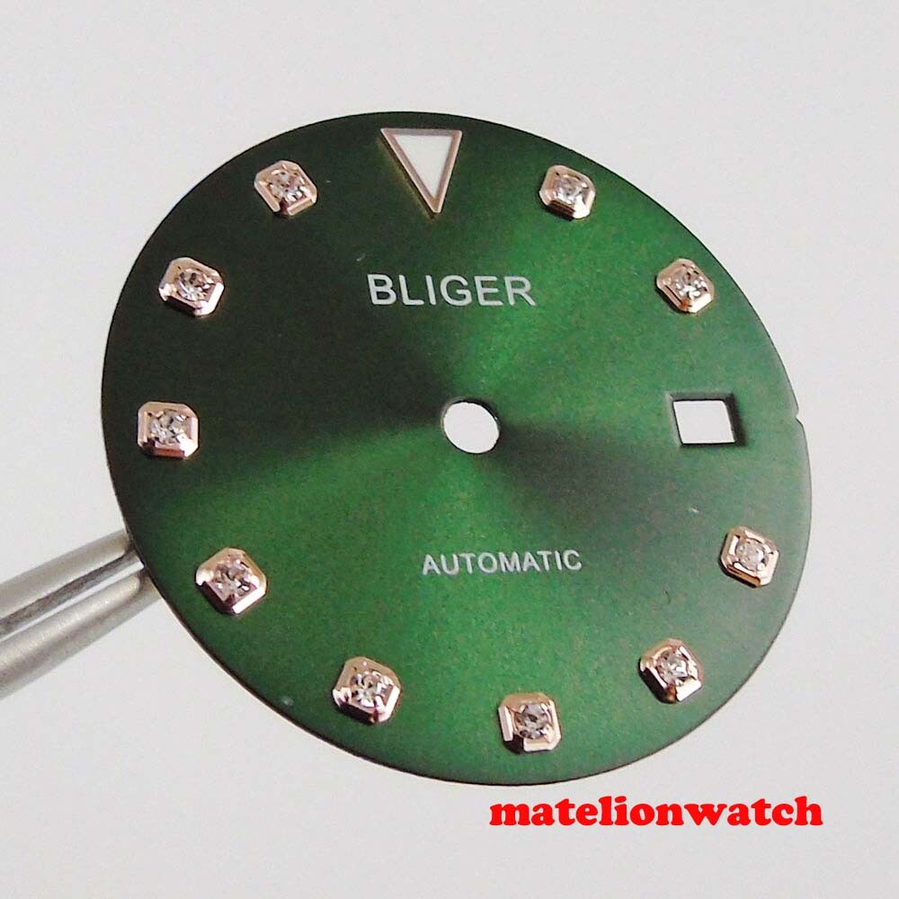 29.3mm Sterile Watch Dial For Mingzhu2813 Miyota 8215 821A Movement Date Window