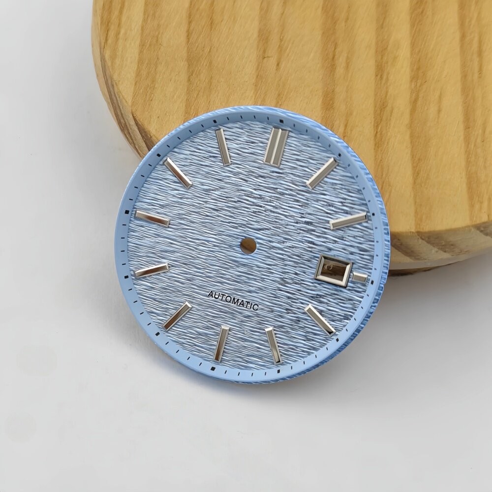 33.5mm NH35 Textured Watch Dial for Automatic Mechanical Watch Mod Parts