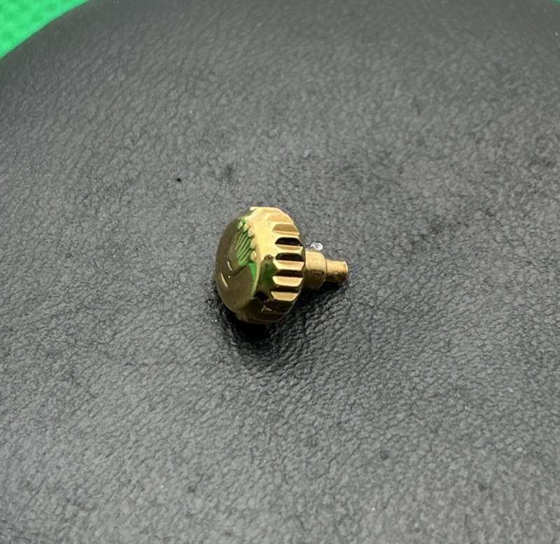 Genuine Rolex 24-600-8 18k Yellow Gold 6mm Winding Crown Refurbished (J34)