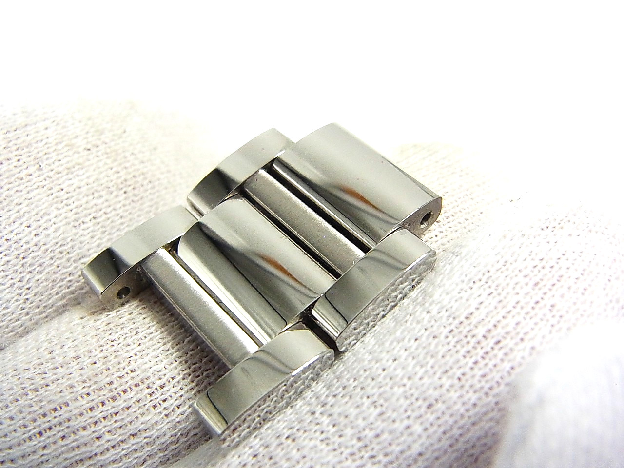 Cartier Tank Must 19mm 4323 WSTA0052 LM Genuine SS Link Watch Band 2pcs set Mint